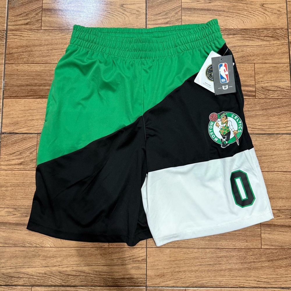NBA Green and Black Celtics Basketball Shorts Athletic Shorts
